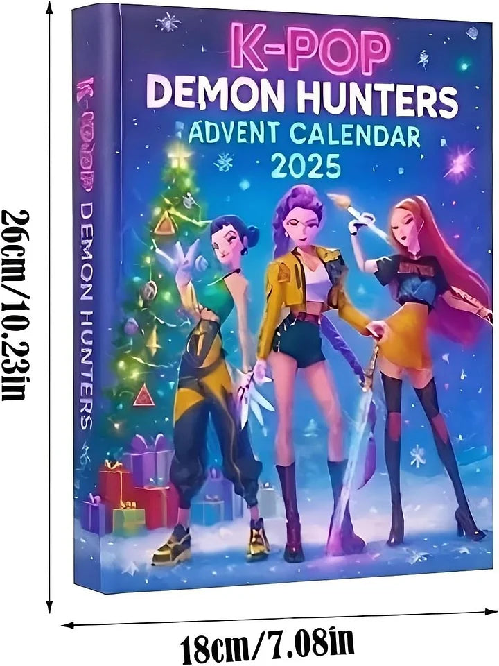 🔥Demon Advent Calendar 2025, 24 Day Christmas Countdown Calendar, 2D H-Hunters Xmas Ornaments