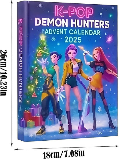 🔥Demon Advent Calendar 2025, 24 Day Christmas Countdown Calendar, 2D H-Hunters Xmas Ornaments