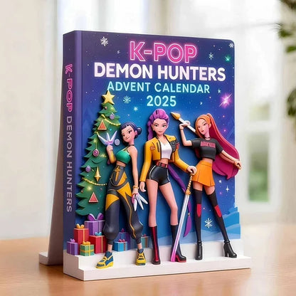 🔥Demon Advent Calendar 2025, 24 Day Christmas Countdown Calendar, 2D H-Hunters Xmas Ornaments