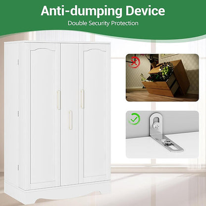 47-inch freestanding kitchen pantry with drawers